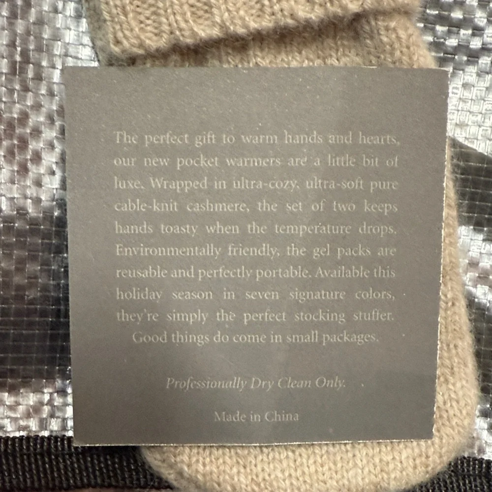 Restoration Hardware tan cashmere warmers Kids Mittens